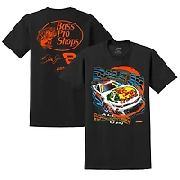 T-shirt officiel de l'équipe JR Motorsports pour homme, noir, Dale Earnhardt Jr. Bass Pro Shops Car