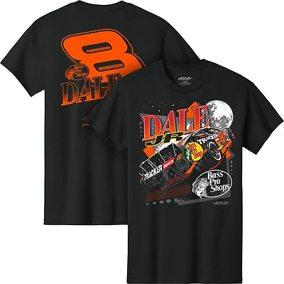 Men's JR Motorsports Official Team Apparel  Black Dale Earnhardt Jr. Bass Pro Shops #8 T-Shirt