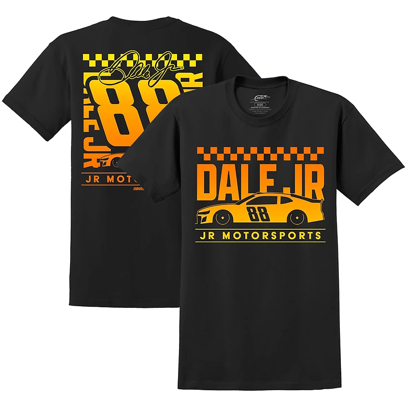 T-shirt noir Dale Earnhardt Jr. Lifestyle pour hommes JR Motorsports Official Team Apparel