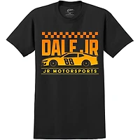 T-shirt noir Dale Earnhardt Jr. Lifestyle pour hommes JR Motorsports Official Team Apparel