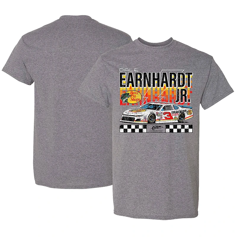 Men's JR Motorsports Official Team Apparel  Heather Gray Dale Earnhardt Jr. Car T-Shirt