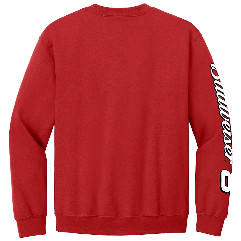 Men's JR Motorsports Official Team Apparel Red Dale Earnhardt Jr. Budweiser Car Pullover Sweatshirt
