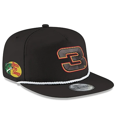 Casquette ajustable pour golfeur Dale Earnhardt Jr. Bass Pro Shops New Era pour homme, noir