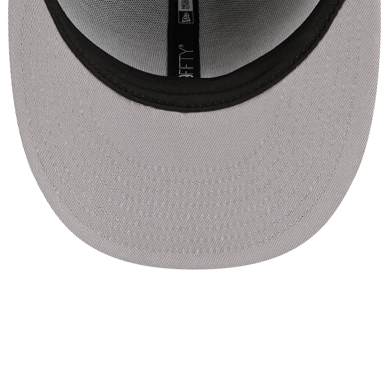 Casquette snapback New Era noire pour homme, modèle Dale Earnhardt Jr., aigle et drapeau patriotiques, forme A-Frame 9FIFTY.