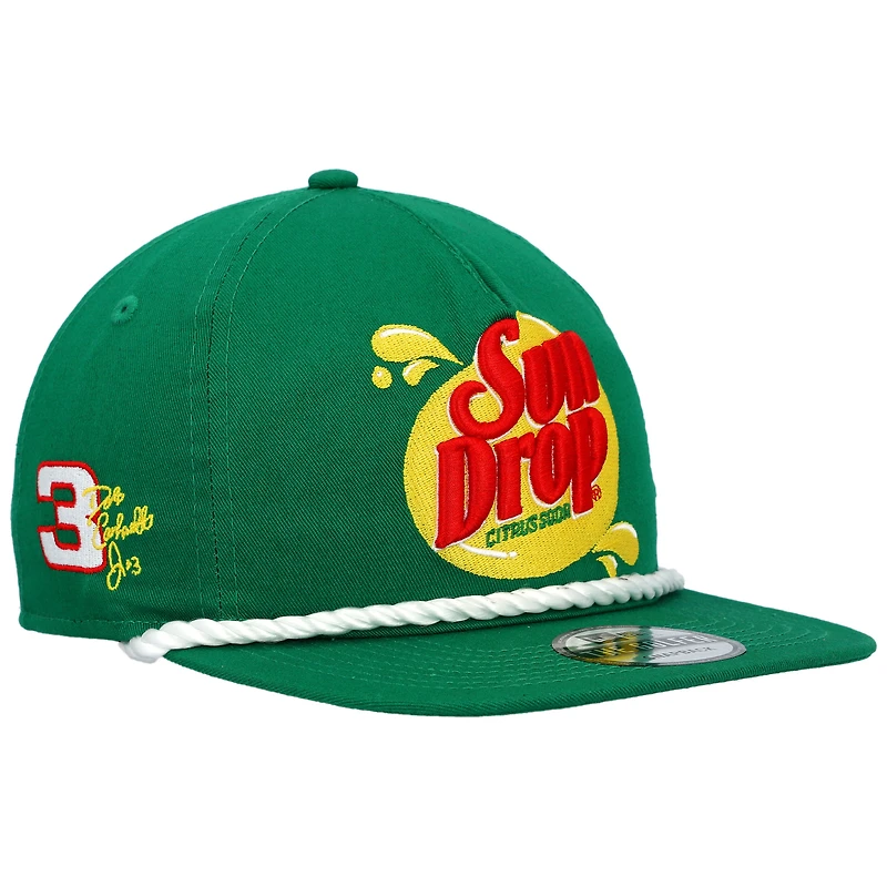New Era Kelly Green Dale Earnhardt Jr. Sun Drop Golfer Snapback Casquette pour homme