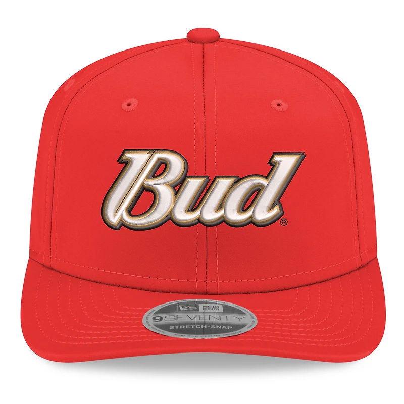 Men's New Era Red Dale Earnhardt Jr. Budweiser 9SEVENTY Stretch-Snap Hat