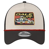 Casquette ajustable en corde Dale Earnhardt Jr. 9FORTY de New Era pour homme, noire