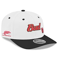 Men's New Era White Dale Earnhardt Jr. Budweiser 9SEVENTY Stretch-Snap Hat