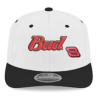 Men's New Era White Dale Earnhardt Jr. Budweiser 9SEVENTY Stretch-Snap Hat