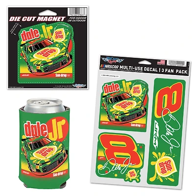 Pack fan WinCraft Dale Earnhardt Jr. Sun Drop Camaro trois pièces