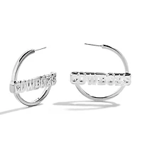 Boucles d'oreilles créoles BaubleBar avec logo des Cowboys de Dallas