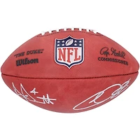 Ballon de football en couleur signé par CeeDee Lamb et Dak Prescott des Cowboys de Dallas