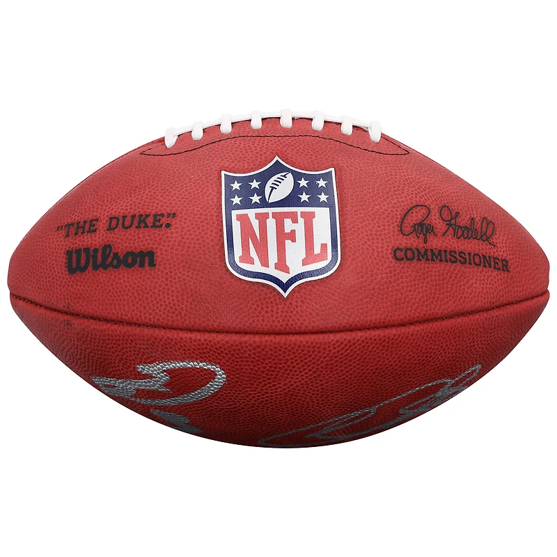 Ballon de football américain Duke en couleur, autographié par CeeDee Lamb et George Pickens des Dallas Cowboys
