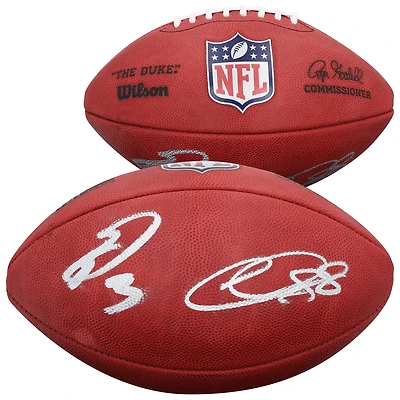 CeeDee Lamb & George Pickens Dallas Cowboys Autographed Duke Full Color Football