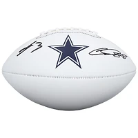 CeeDee Lamb & George Pickens Dallas Cowboys Autographed Franklin White Panel Football