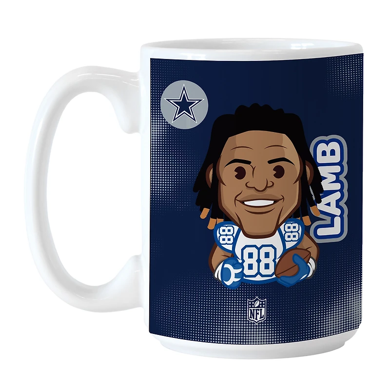 CeeDee Agneau Dallas Cowboys 15oz. Tasse de caricature de joueur