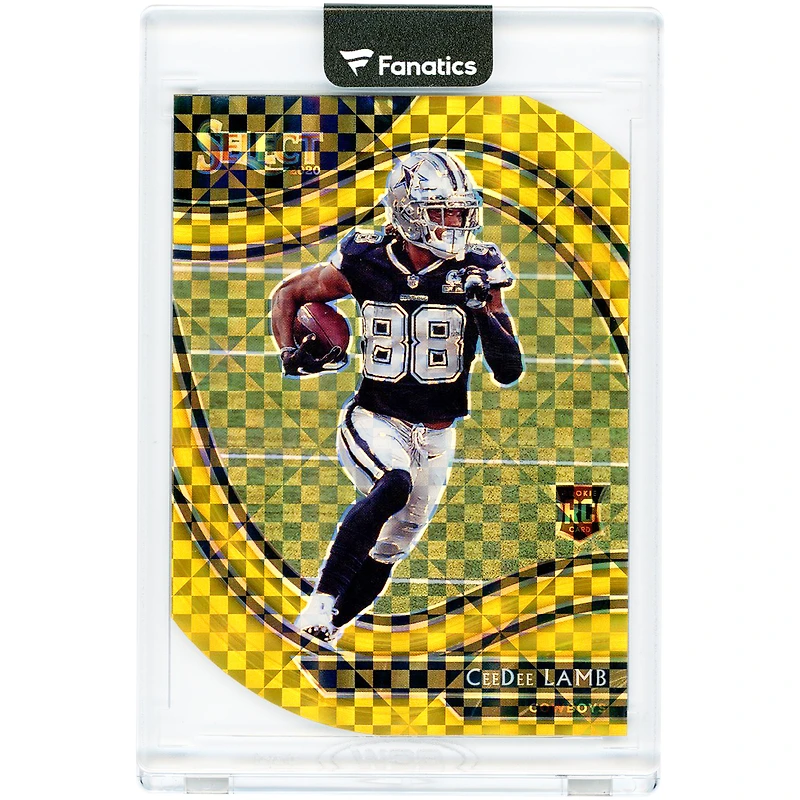 CeeDee Lamb Dallas Cowboys 2020 Panini Select Gold Prizm #357 #6/10 Rookie Card