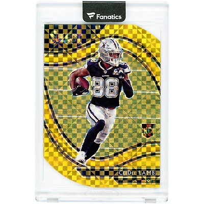 CeeDee Lamb Dallas Cowboys 2020 Panini Select Gold Prizm #357 #6/10 Rookie Card