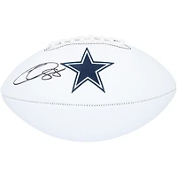 Ballon de football à panneau blanc Franklin autographié par CeeDee Lamb des Dallas Cowboys