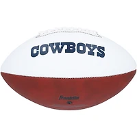 Ballon de football à panneau blanc Franklin autographié par CeeDee Lamb des Dallas Cowboys