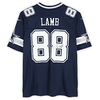 CeeDee Lamb Dallas Cowboys Autographed Navy Nike Vapor F.U.S.E. Limited Jersey