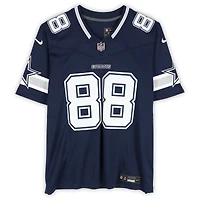 Maillot Nike Vapor F.U.S.E. bleu marine dédicacé par CeeDee Lamb des Cowboys de Dallas