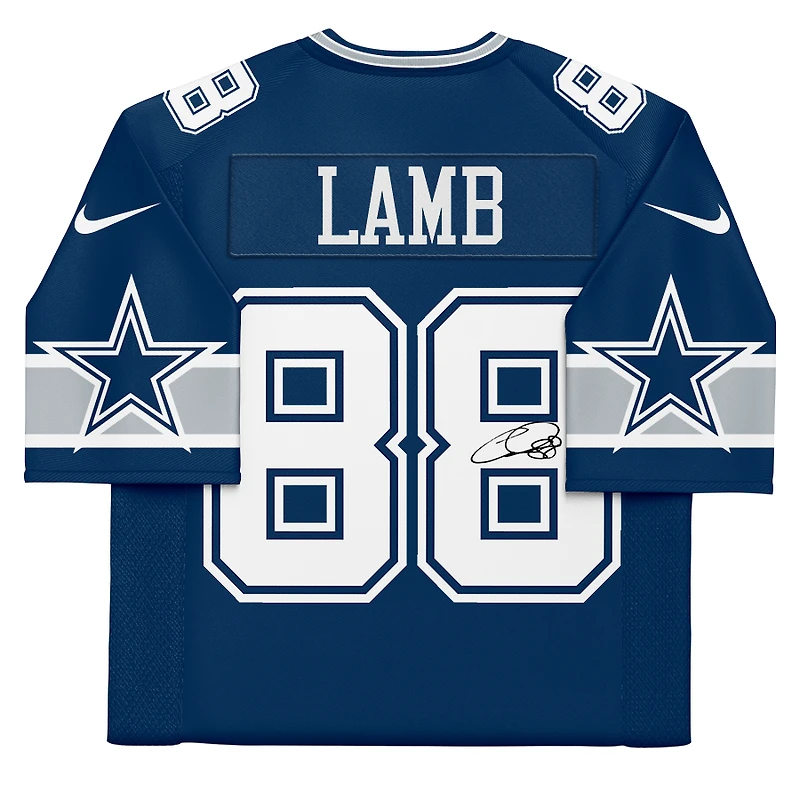 Maillot Nike Vapor F.U.S.E. bleu marine dédicacé par CeeDee Lamb des Cowboys de Dallas