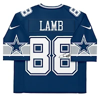Maillot Nike Vapor F.U.S.E. bleu marine dédicacé par CeeDee Lamb des Cowboys de Dallas