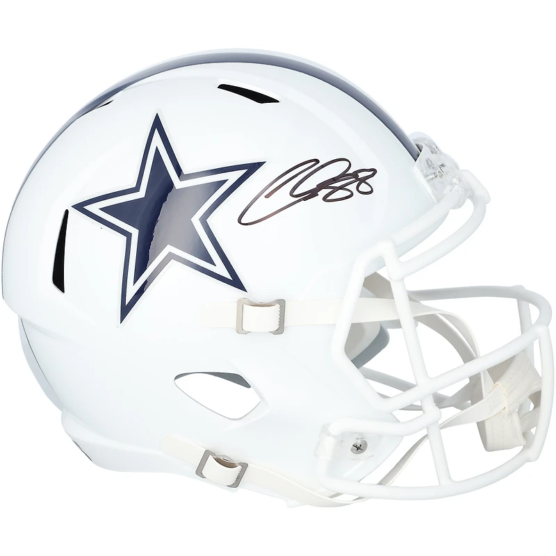 CeeDee Lamb Dallas Cowboys Autographed Riddell 2022 Alternate Speed Replica Helmet
