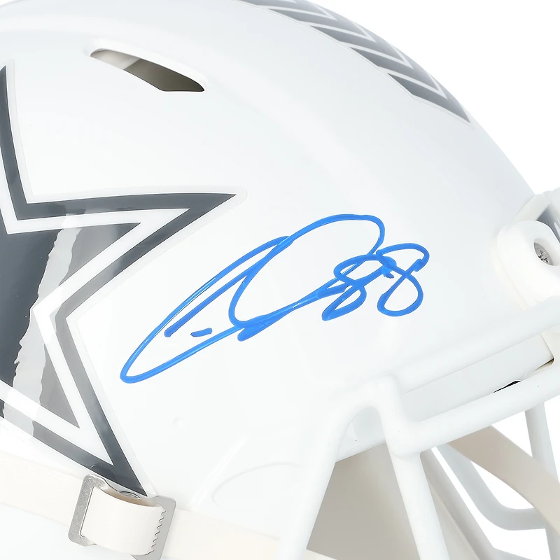 Casque Riddell authentique autographié par CeeDee Lamb des Cowboys de Dallas, Salute To Service Speed ​​2024