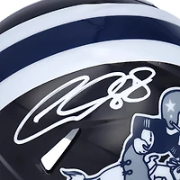 Casque miniature Riddell Cowboy Joe Speed ​​autographié par CeeDee Lamb des Dallas Cowboys