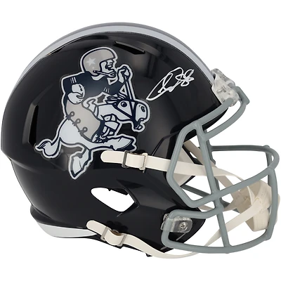 Casque réplique autographié Riddell Cowboy Joe Speed ​​des Dallas Cowboys par CeeDee Lamb