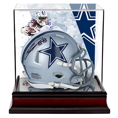 Casque Riddell Speed ​​Mini autographié par CeeDee Lamb des Dallas Cowboys avec étui de luxe pour mini casque
