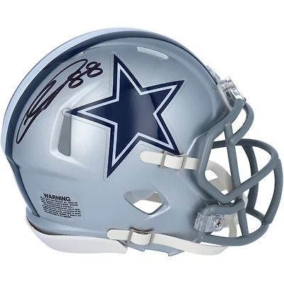 Casque Riddell Speed ​​Mini autographié par CeeDee Lamb des Dallas Cowboys