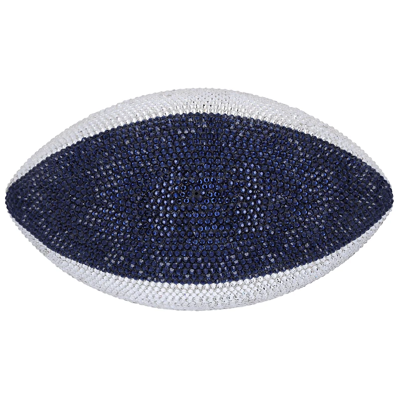 CeeDee Lamb Dallas Cowboys Autographed Swarovski Crystal White Panel Football - Art by Rock On Sports 