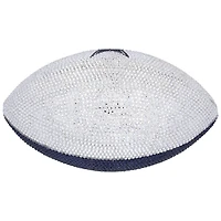 Ballon de football américain des Dallas Cowboys autographié par CeeDee Lamb, panneau blanc en cristal Swarovski - Illustration par Rock On Sports