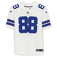 Maillot Nike blanc dédicacé par CeeDee Lamb des Cowboys de Dallas