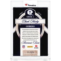 Chuck Howley Dallas Cowboys Autographed 2010 Panini Limited America's Team Threads Relic #4 #21/25 Card