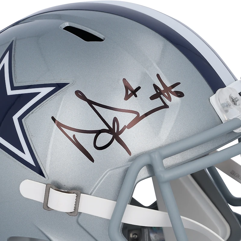 Dak Prescott & CeeDee Lamb Dallas Cowboys Autographed Riddell Speed Replica Helmet