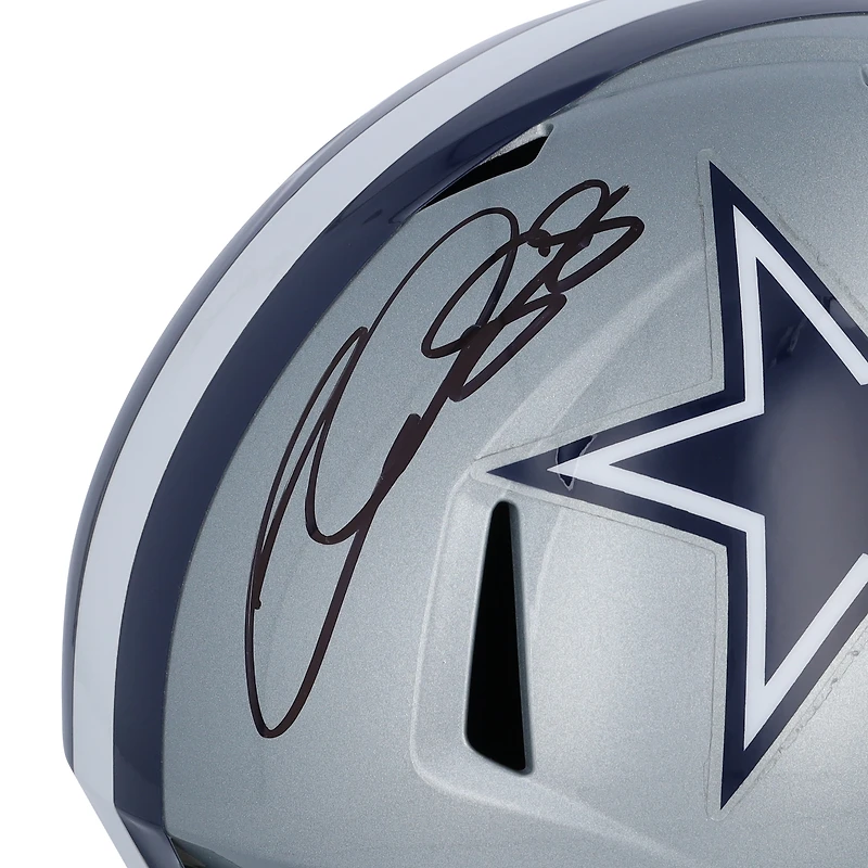 Dak Prescott & CeeDee Lamb Dallas Cowboys Autographed Riddell Speed Replica Helmet