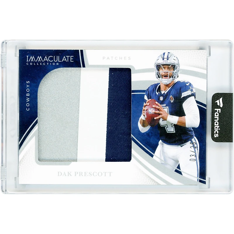 Dak Prescott Dallas Cowboys 2025 Panini Immaculate Collection Jumbo Tri-Color Relic #IL-DPT #3/25 Card