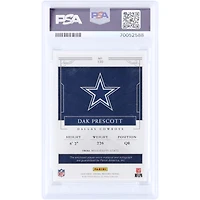 Dak Prescott Dallas Cowboys Autographed 2016 Panini National Treasures Cowboys Logo Relic RPA #130 #71/99 BGS Authenticated 8.5 Rookie Card
