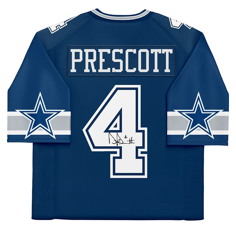 Dak Prescott Dallas Cowboys Autographed Blue Nike Limited Jersey