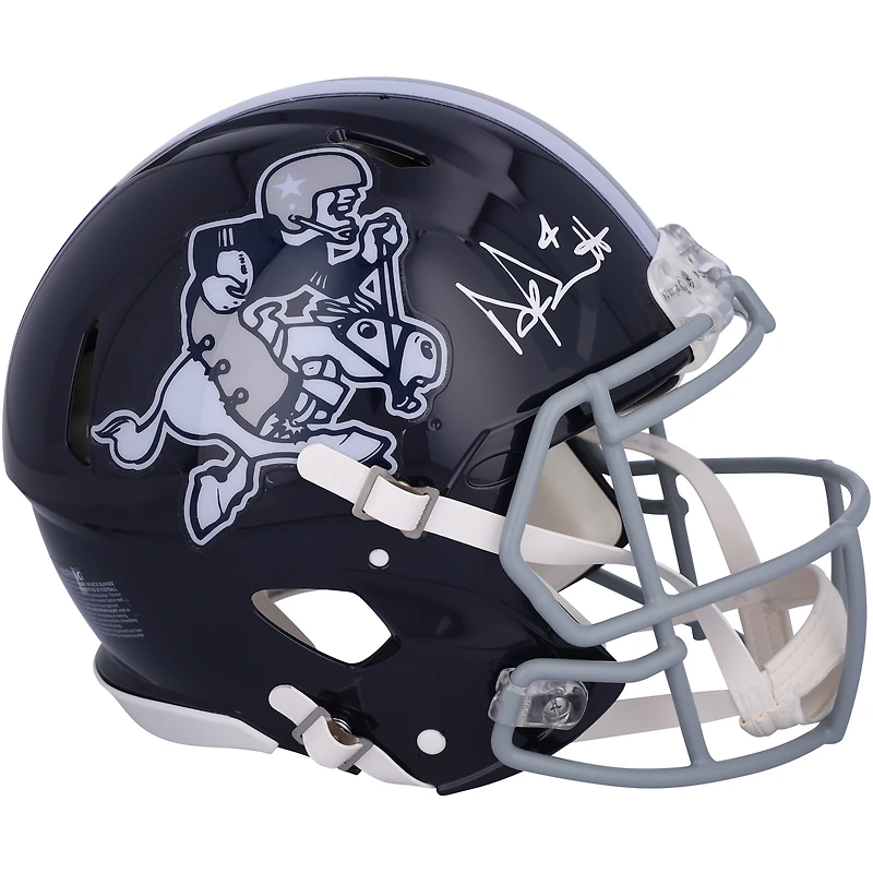 Dak Prescott Dallas Cowboys Autographed Cowboy Joe Riddell Speed Authentic Helmet