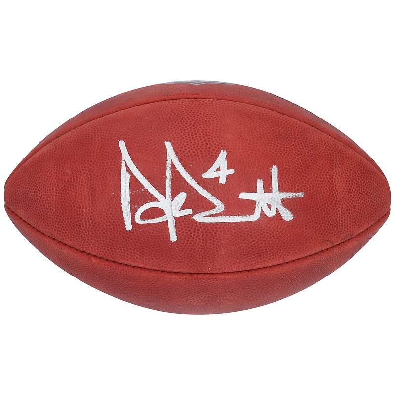 Dak Prescott Dallas Cowboys Autographed Duke Game Football