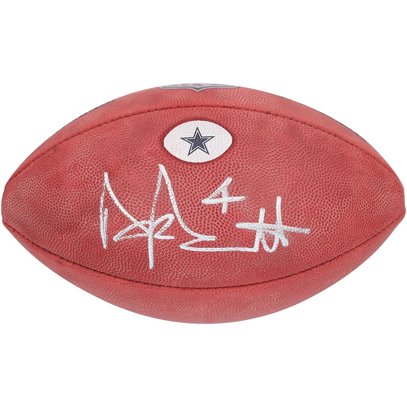 Dak Prescott Dallas Cowboys Autographed Duke Team Decal Football