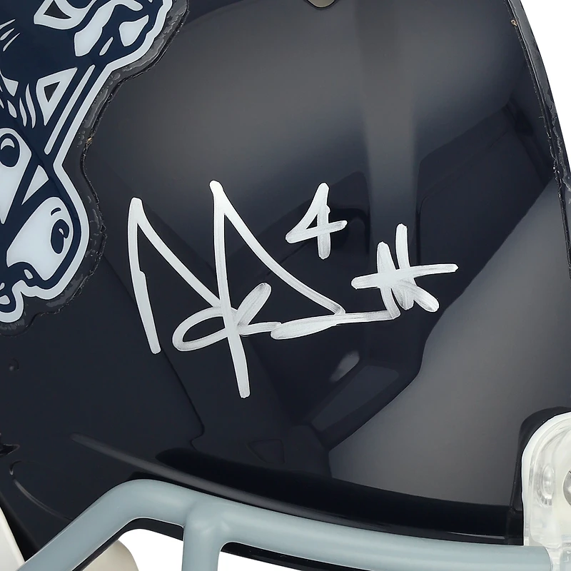 Casque authentique Riddell Cowboy Joe Speed ​​autographié par Dak Prescott des Cowboys de Dallas