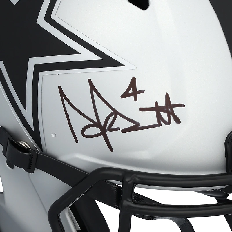 Casque Riddell Rave Speed ​​authentique autographié par Dak Prescott des Cowboys de Dallas