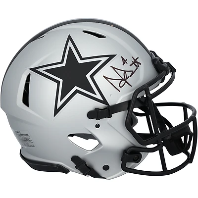 Dak Prescott Dallas Cowboys Autographed Riddell Rave Speed Authentic Helmet 