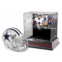 Dak Prescott Dallas Cowboys Autographed Riddell Speed Mini Helmet with Deluxe Mini Helmet Case